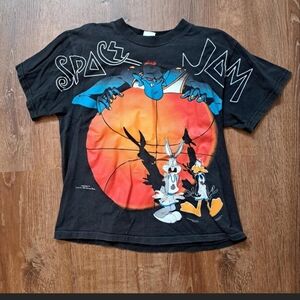 Vintage 1996 Space Jam T-shirt Double Sided
